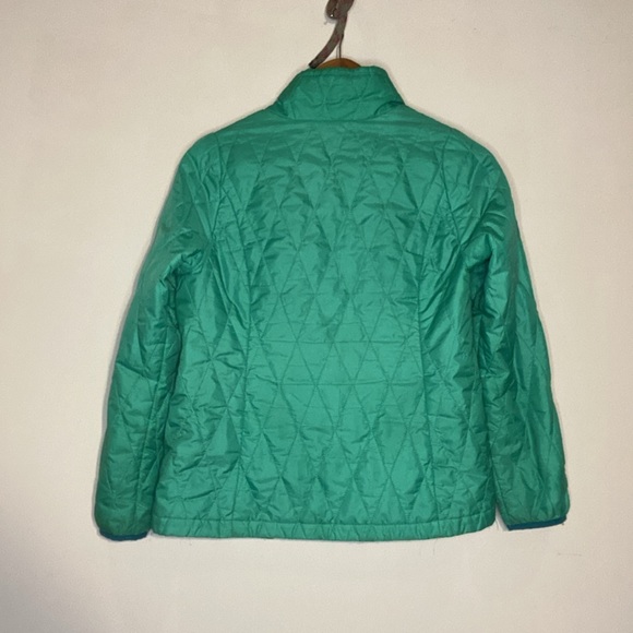 Kids' Patagonia Nano Puff Diamond Quilted  Jacket Neon Green Girls Size 12 - Picture 2 of 12